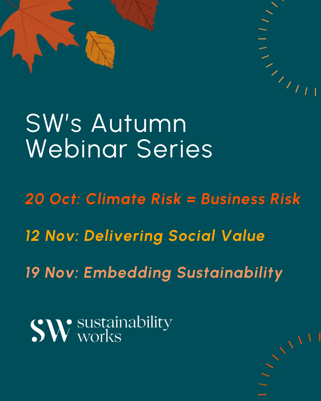 Autumn 2026 Webinar Series